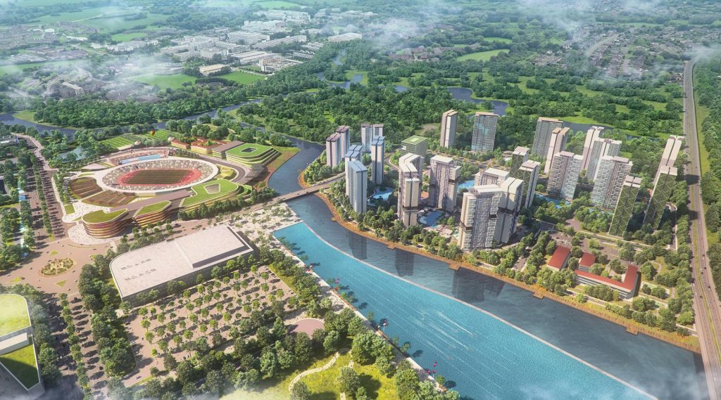 Toàn cảnh dự án Saigon Sports City quận 2 - Căn hộ Velona Keppel Land.